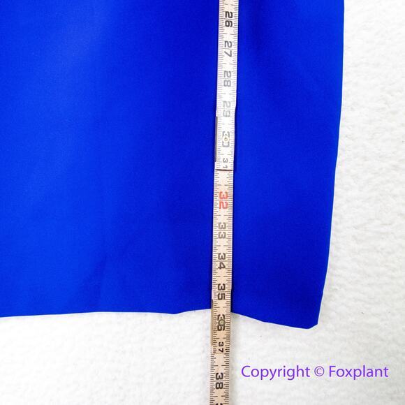 New!  Aidan Mattox royal blue strapless‎ ruffle top, US size 14 - Picture 8 of 16